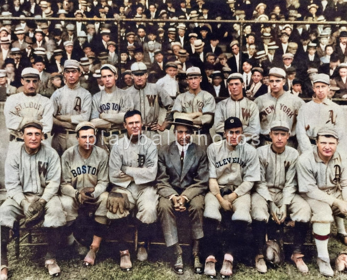 Addie Joss Benefit Game Colorized 8x10 Print