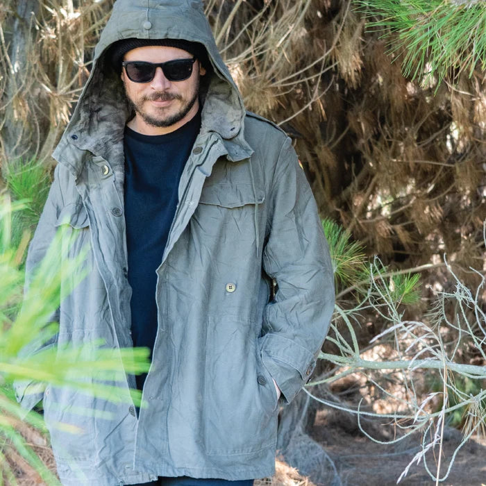 German Olive Drab Lined Parka - German Army Surplus - Parkas