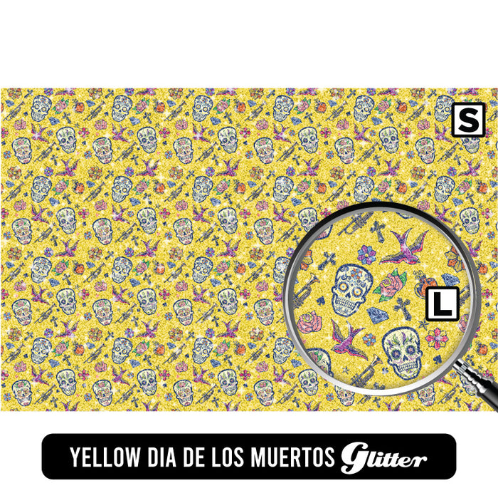 Yellow Dia De Los Muertos