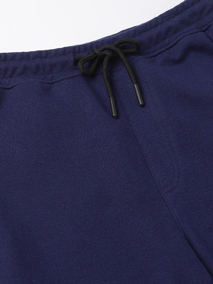 Men Indigo Slim Fit Mid Rise Track Pant