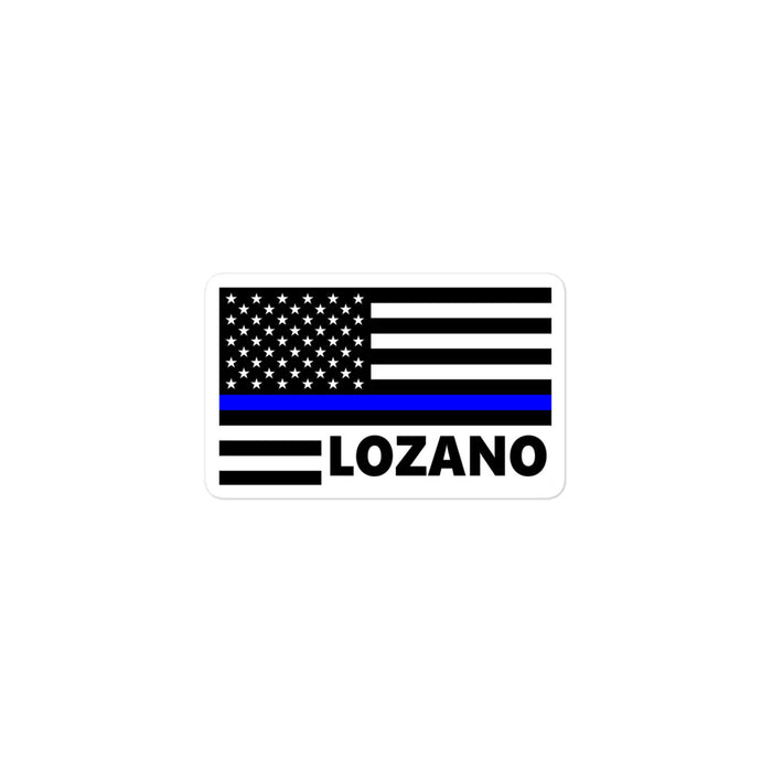 Personalized Sticker - Thin Blue Line Flag - FL1