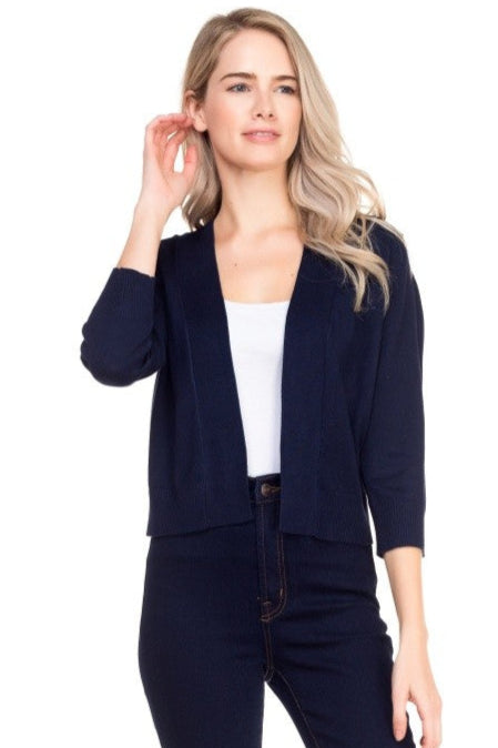 Short Cardi in Navy
