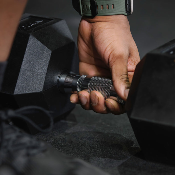 95 LB Rubber Hex Dumbbells