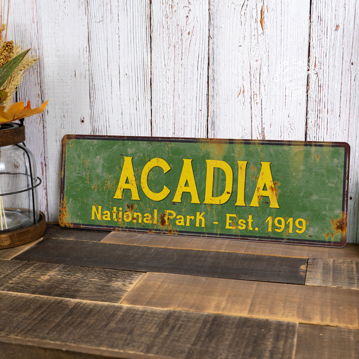 Acadia National Park Metal Sign
