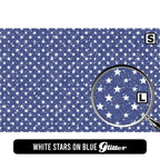 White Stars on Blue