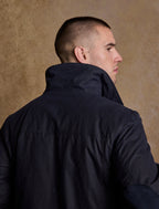 Archie Men's Waxed Jacket - Heritage Navy  #color_heritage-navy