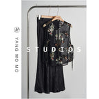 Black top skirt / S