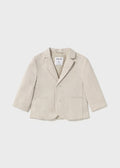 Baby + Boy Linen Blazer - Canvas - Wee Bee Baby Boutique