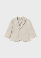 Baby + Boy Linen Blazer - Canvas - Wee Bee Baby Boutique