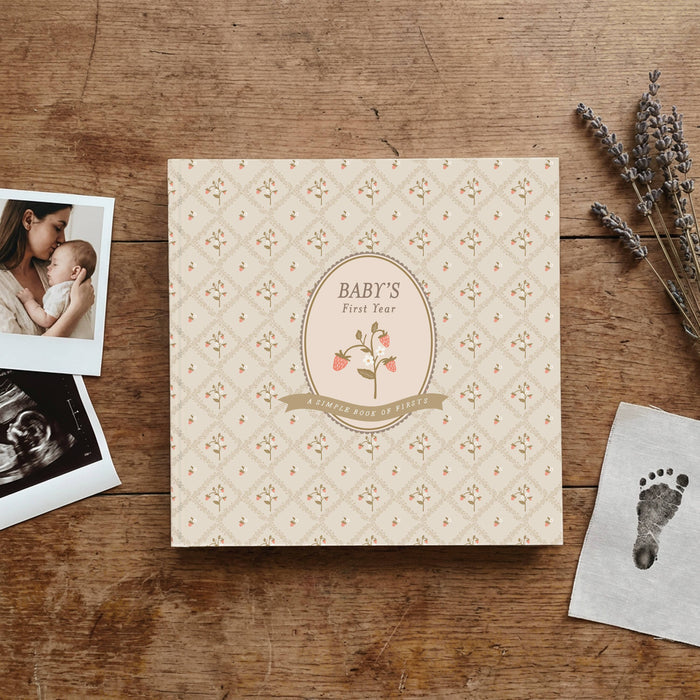 Cottage Garden First Year Baby Memory Book - Wee Bee Baby Boutique