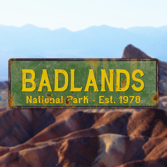 Badlands National Park Metal Sign