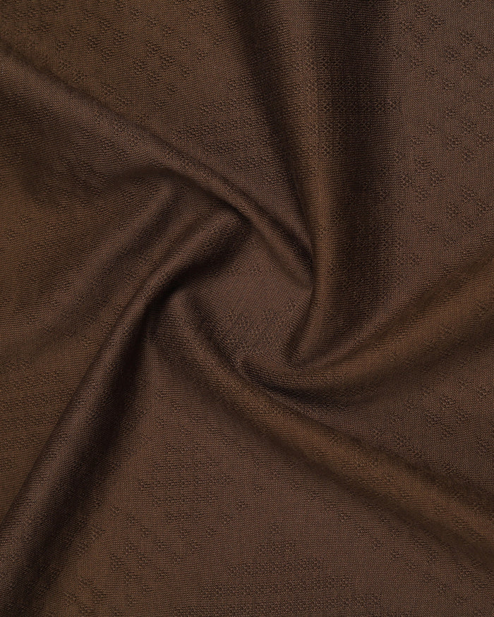 Bear Brown Textured Polo - Min Jun
