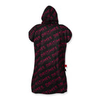 Black Pink Fade Poncho Towel
