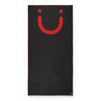 Black & Red Staple Beach Towel
