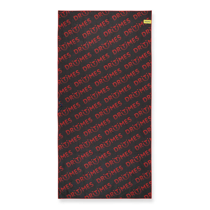 Black & Red Staple Beach Towel