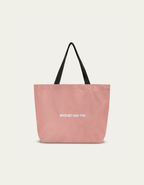 BLOCK LOGO PINK CARRYALL TOTE BAG