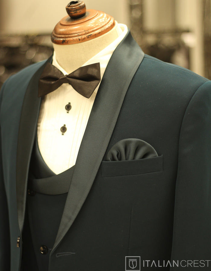 Blue 3-Piece Tuxedo Suit