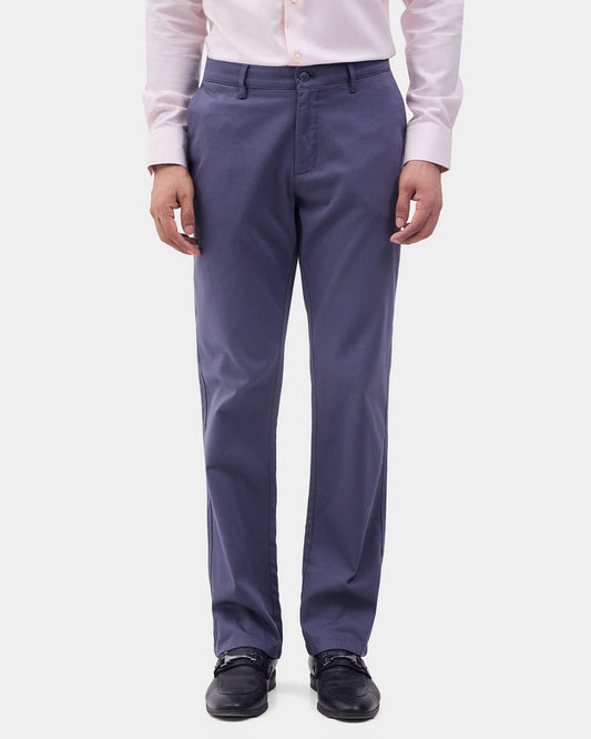 Blue Textured Khakis - Monta