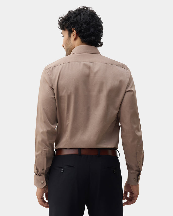 Brown Printed Shirt - Microbus