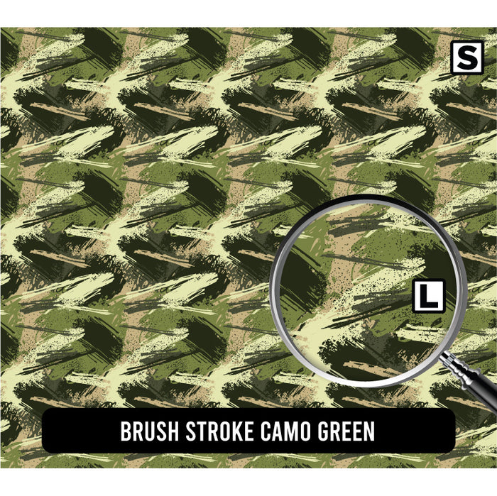 Brush Stroke Camo Green