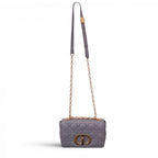 CHRISTIAN DIOR 2021 GREY MEDIUM DIOR CARO BAG
