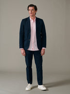 Aubin Navy Coleby Lightweight Cotton Blazer | Cotton Jacket
