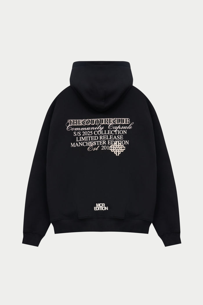 COMMUNITY CAPSULE HOODIE - BLACK