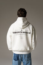 COPYRIGHT MULTI GRAPHIC HOODIE - OFF WHITE