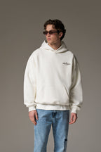 COPYRIGHT MULTI GRAPHIC HOODIE - OFF WHITE