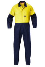 Core Hi Vis Spliced H Taped Cotton Drill Coveralls 00270
