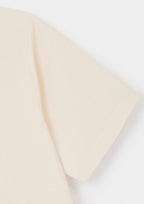 Cream Purl Jersey Cuban Polo, Polo Shirt - SIRPLUS
