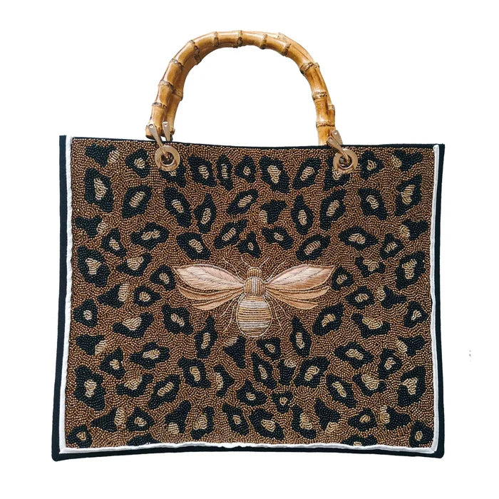 Custom Beaded Bamboo Bag- Add Initials #5