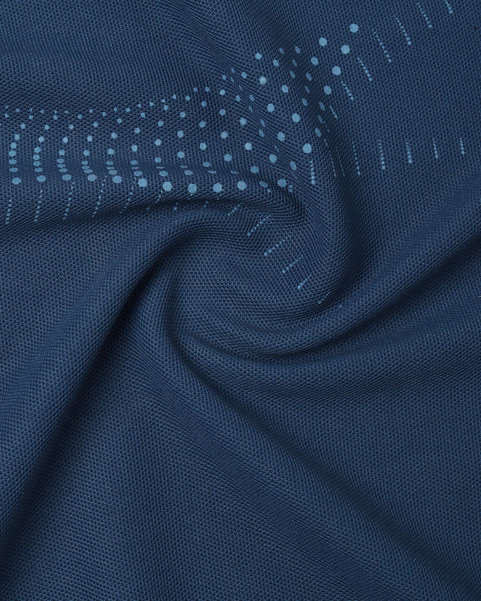 Dark Blue TechPro Printed Polo - Tae