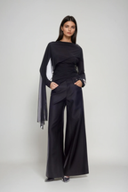 Denice Ruch Shawl Mesh Top