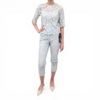 DOLCE & GABBANA SEAFOAM GREEN 2-PIECE SET - TOP SIZE 36; PANTS SIZE 38