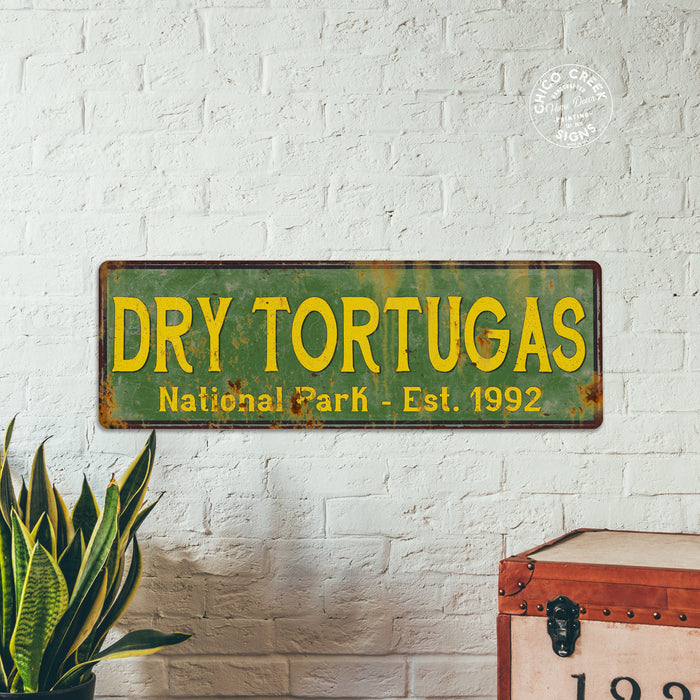 Dry Tortugas National Park Rustic Metal Sign Cabin Wall Decor