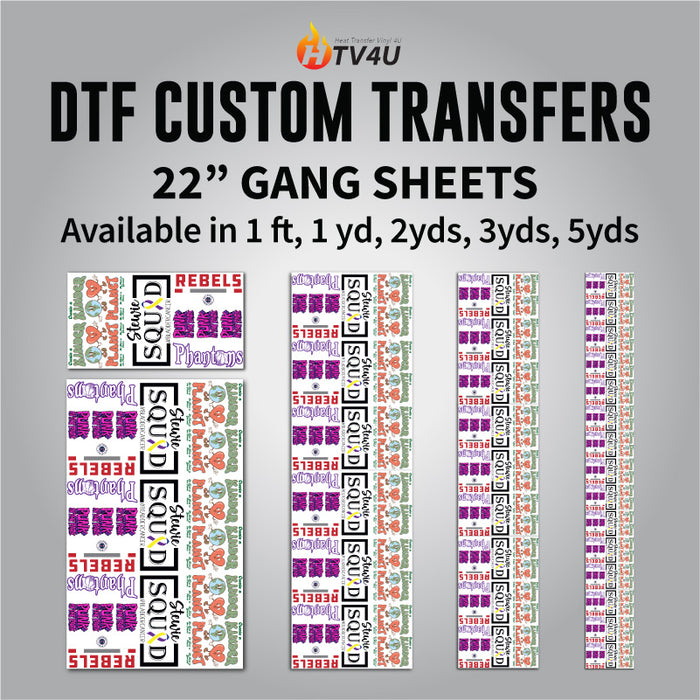 Direct to Film Custom Transfers