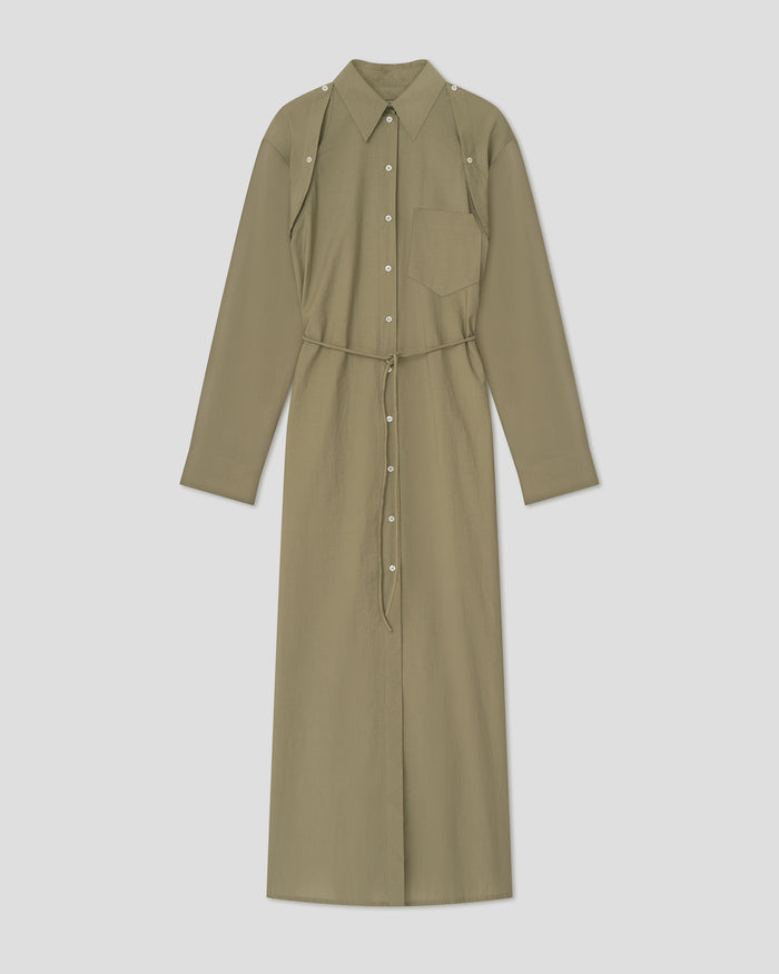 Erisha - Maxi shirt dress - Moss
