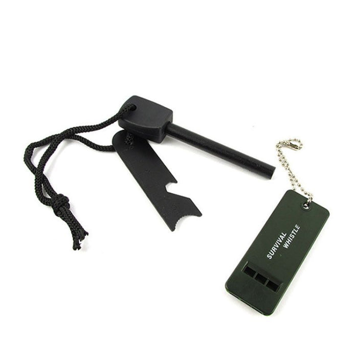 Ferro Rod with Fire Starter and Whistle