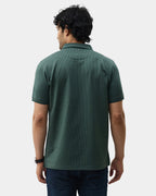 Forest Green Textured Polo - Bomi