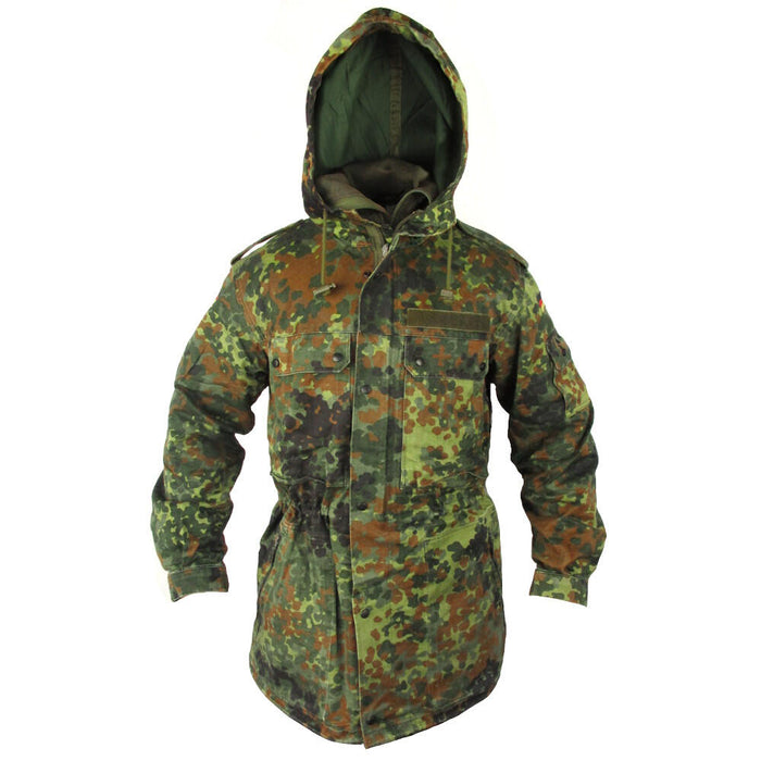German Flecktarn Parka With Liner - German Army Surplus - Parkas