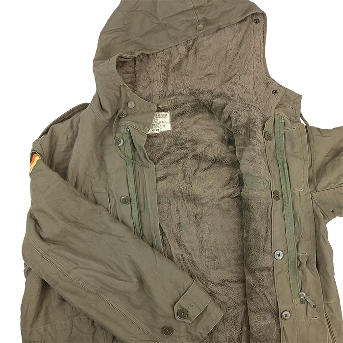 German Olive Drab Lined Parka - German Army Surplus - Parkas
