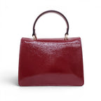 GUCCI BURGUNDY PATENT SHOULDER BAG