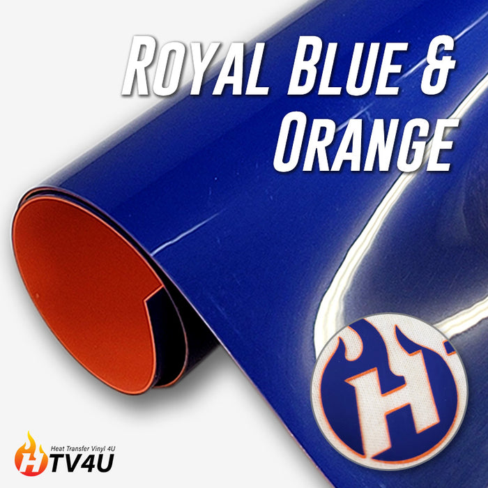 Royal Blue with Orange