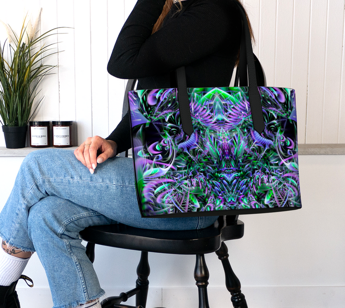 Hypnagogia Vegan Leather Tote Bag