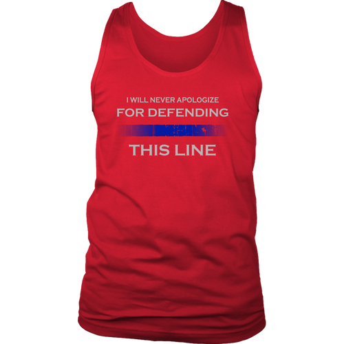 "I will never apologize for defending this line" - Tank tops