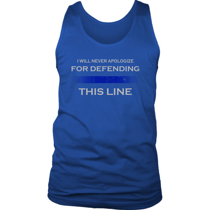 "I will never apologize for defending this line" - Tank tops