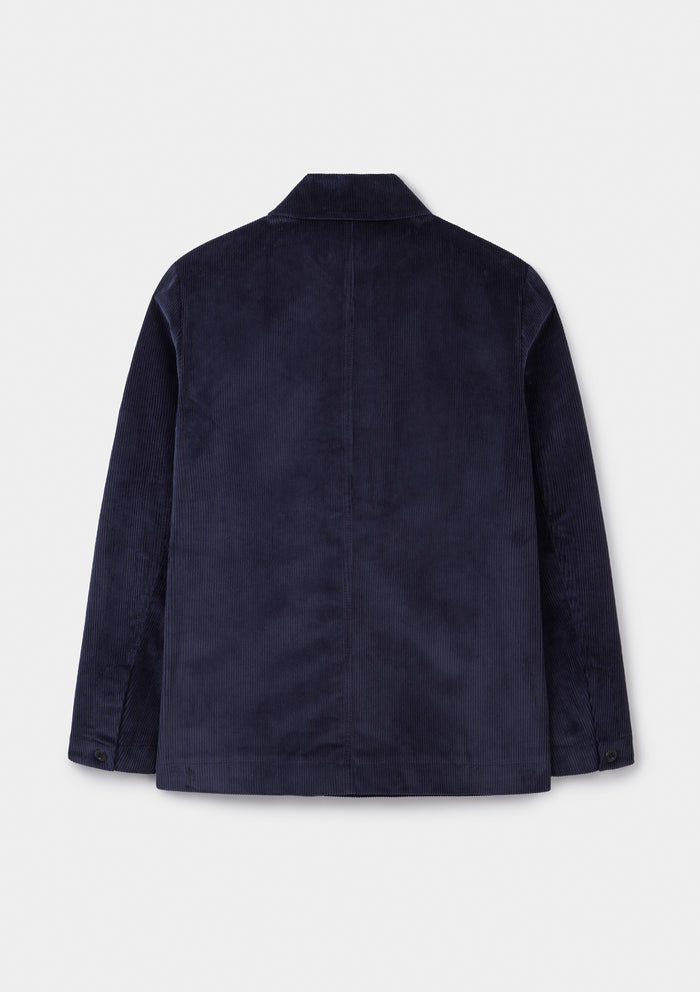 Indigo Cotton-Corduroy Chore Jacket, Chore Jacket - SIRPLUS