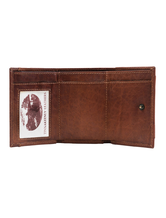 Irish Leather Trifold Purse With Coin Pouch - Tan #color_tan
