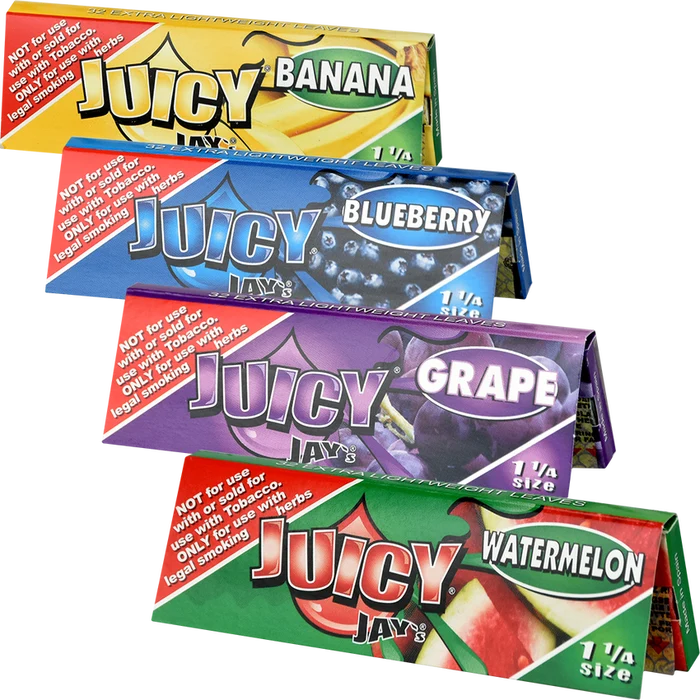Juicy Jay’s 1.25” Flavored Rolling Papers | 24ct Display